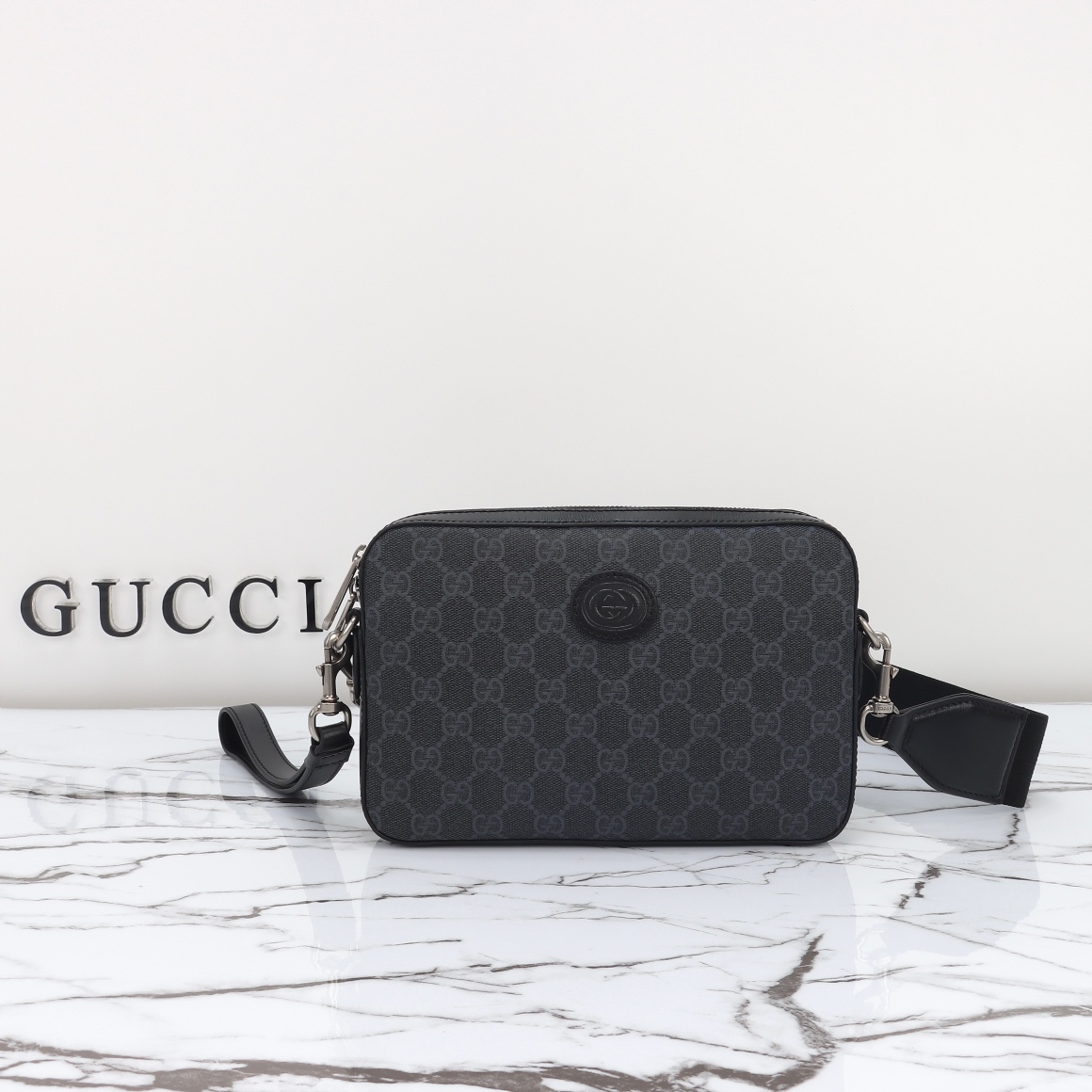 GUCCI 2024 SS 구찌 GG 오피디아 크로스백 블랙 699439 남성 가방 커스텀급