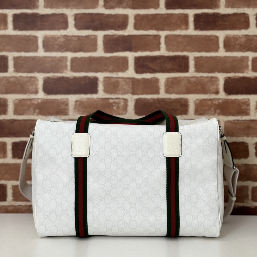 GUCCI 2024 SS 구찌 GG 쟈가드 화이트 삼선 토트백 799871 남성 가방 커스텀급