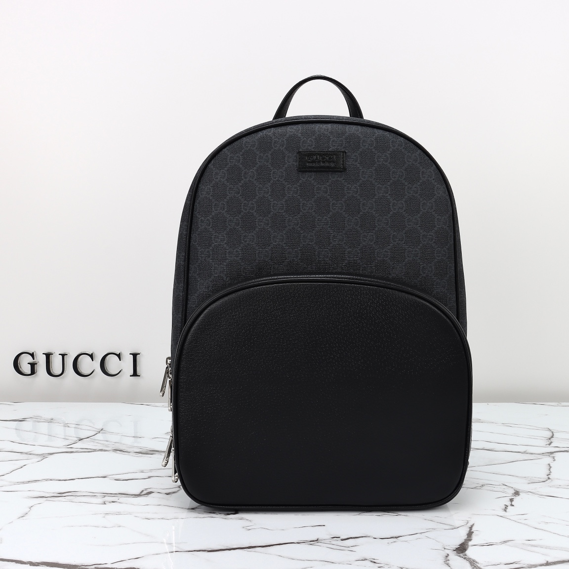 GUCCI 2024 SS 구찌 GG 쟈가드 블랙 미듐 백팩 795462 남성 가방 커스텀급