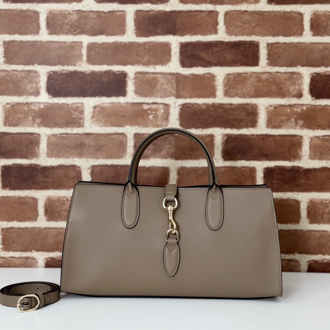 GUCCI 2024 SS 구찌 재키 미듐 토트백 베이지 795282 여성 가방 커스텀급