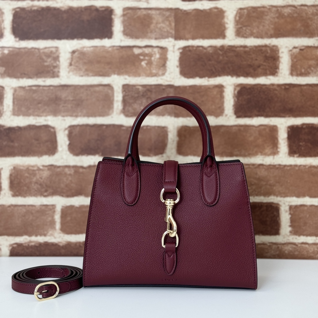 GUCCI 2024 SS 구찌 스몰 토트백 버건디 795349 여성 가방 커스텀급