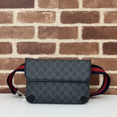 GUCCI 2024 SS 구찌 GG 스몰 벨트백 쟈가드 블랙 792091 남성 가방 커스텀급