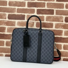 GUCCI 2024 SS 구찌 GG 웹 스트랩 브리프케이스 토트백 792077 남성 가방 커스텀급