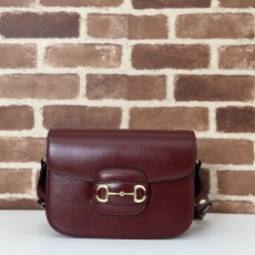 GUCCI 2024 SS 구찌 홀스빗 1955 미듐 숄더백 버건디 602204 여성 가방 커스텀급