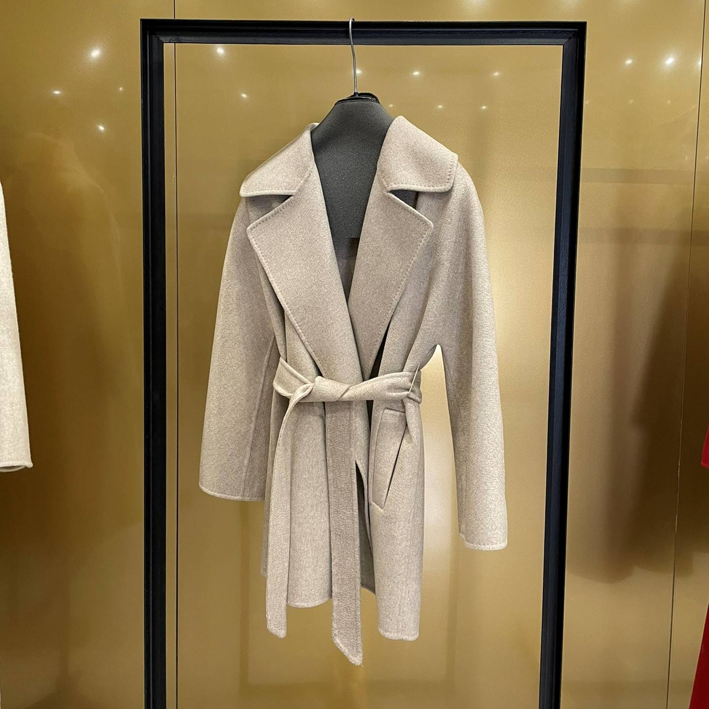 MAXMARA 2024 SS 막스마라 고트 캐시미어 100% 아이보리 여성 중코트 커스텀급