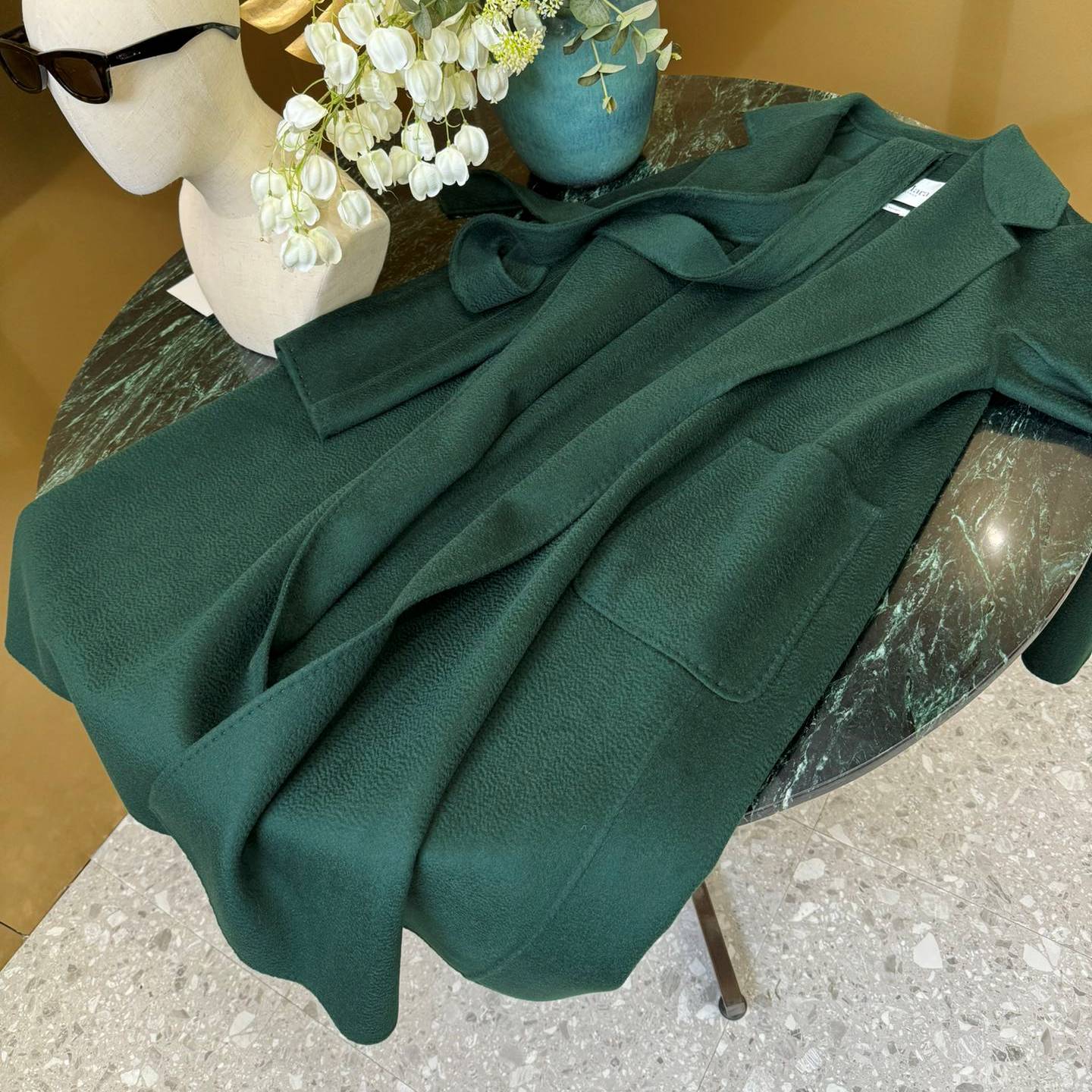 MAXMARA 2024 SS 막스마라 고트 캐시미어 100% 레드 여성 중코트 커스텀급