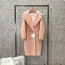 MAXMARA 2024 SS 막스마라 알파카퍼 고트 캐시미어 연핑크 여성 롱코트 커스텀급