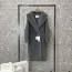 MAXMARA 2024 SS 막스마라 알파카퍼 고트 캐시미어 딥그레이 여성 롱코트 커스텀급