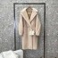 MAXMARA 2024 SS 막스마라 알파카퍼 고트 캐시미어 핑크베이지 여성 롱코트 커스텀급