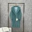 MAXMARA 2024 SS 막스마라 알파카퍼 고트 캐시미어 민트그린 여성 롱코트 커스텀급