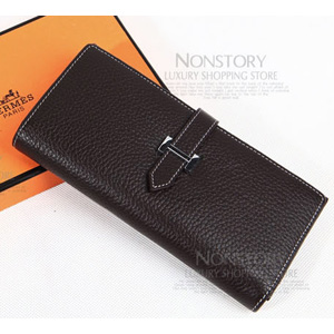 에르메스 HERMES 로고 스티치 장지갑 625009