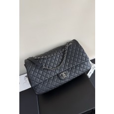 CHANEL 2025 SS 샤넬 체인 빅사이즈 램스킨 블랙  폰홀더 탑 핸들백 여성 가방 커스텀급A91169