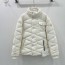 MONCLER 2024 SS 몽클레어 벨벳 스트라이프 퀄팅 아이보리 여성 패딩 커스텀급