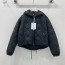 DIOR 2024 SS 디올 퀄팅 후드 지퍼장식 블랙 여성 패딩 커스텀급
