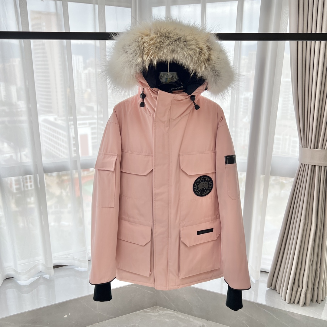 CANADA GOOSE 2024 SS 캐나다구스 코요테퍼 익스페디션 핑크 여성 롱패딩 커스텀급