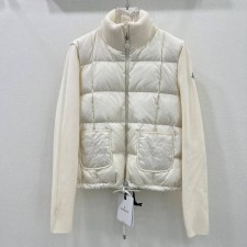MONCLER 2024 SS 몽클레어 퀄팅 투톤 아이보리 여성 패딩 커스텀급