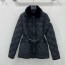 MONCLER 2024 SS 몽클레어 퀄팅 카라 포켓 블랙 여성 중패딩 커스텀급