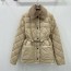 MONCLER 2024 SS 몽클레어 퀄팅 카라 포켓 베이지 여성 중패딩 커스텀급