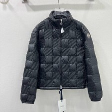 MONCLER 2024 SS 몽클레어 퀄팅 로고 블랙 여성 패딩 커스텀급