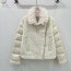 MONCLER 2024 SS 몽클레어 퀄팅 투톤 양퍼 아이보리 여성 패딩 커스텀급