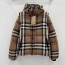 BURBERRY 2024 SS 버버리 체크무늬 후드 베이지 여성 패딩 커스텀급