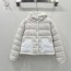 MONCLER 2024 SS 몽클레어 후드 투톤 포켓 화이트 여성 패딩 커스텀급