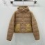 MONCLER 2024 SS 몽클레어 후드 투톤 포켓 카멜 여성 패딩 커스텀급