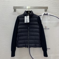MONCLER 2024 SS 몽클레어 퀄팅 투톤 짚업 여성 패딩 커스텀급