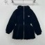 PRADA 2024 SS 프라다 삼각로고 벨벳 후드 블랙 여성 중패딩 커스텀급