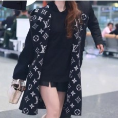 LOUIS VUITTON 2024 SS 루이비통 후드 캐시미어 100% 업뎃버젼 여성 롱코트 커스텀급