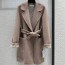 DIOR 2024 SS 디올 벨트 캐시미어 베이지 100% 업뎃버젼 여성 롱코트 커스텀급