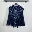 LOUIS VUITTON 2024 SS 루이비통 벨트 후드 네이비 캐시미어 100% 업뎃버젼 여성 중코트 커스텀급