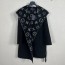 LOUIS VUITTON 2024 SS 루이비통 벨트 후드 블랙 캐시미어 100% 업뎃버젼 여성 롱코트 커스텀급