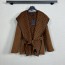 LOUIS VUITTON 2024 SS 루이비통 벨트 후드 브라운 캐시미어 100% 업뎃버젼 여성 중코트 커스텀급