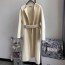 DIOR 2024 SS 디올 벨트 아이보리 캐시미어 100% 업뎃버젼 여성 롱코트 커스텀급