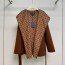 LOUIS VUITTON 2024 SS 루이비통 모노그램 후드 브라운 캐시미어 100% 업뎃버젼 여성 중코트 커스텀급