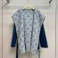 LOUIS VUITTON 2024 SS 루이비통 모노그램 후드 블루 2면디자인 캐시미어 100% 업뎃버젼 여성 중코트 커스텀급