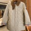 BURBERRY 2024 SS 버버리 퀄팅누빔 체크안감 카라 포켓 베이지 여성 반패딩 커스텀급