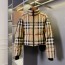 BURBERRY 2024 SS 버버리 퀄팅 체크무늬 베이지 여성 쇼트패딩 커스텀급