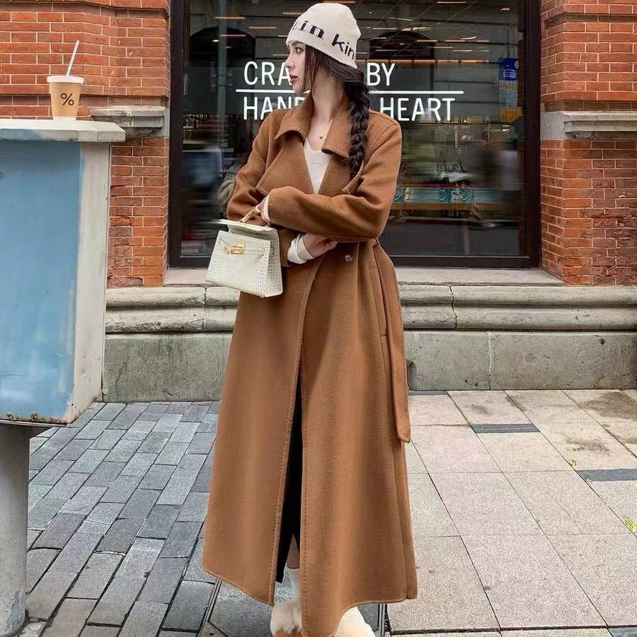 MAXMARA 2024 SS 막스마라 캐시미어 업뎃버젼 카라 카멜 여성 롱코트 커스텀급