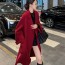 MAXMARA 2024 SS 막스마라 캐시미어 업뎃버젼 카라 레드 여성 롱코트 커스텀급