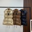PRADA 2024 SS 프라다 삼각로고 퀄팅 후드 지퍼포켓 여성 패딩조끼 커스텀급
