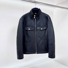 HERMES 2024 SS 에르메스 양퍼안감 양가죽 블랙 남성 점퍼 프리미엄급