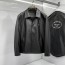 PRADA 2024 SS 프라다 삼각로고 카라 양가죽 블랙 남성 점퍼 커스텀급