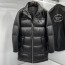 PRADA 2024 SS 프라다 삼각로고 퀄팅 양가죽 블랙 남성 롱패딩 커스텀급