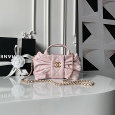 CHANEL 2025 SS 샤넬 체인 램스킨 골드볼 베니티백 AS5851 여성 가방 커스텀급