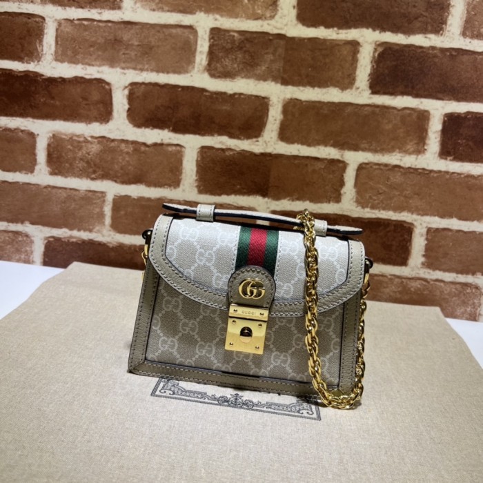 GUCCI 2025 SS 구찌 체인 램스킨 골드메탈 미니  696180 블랙 여성 가방 커스텀급