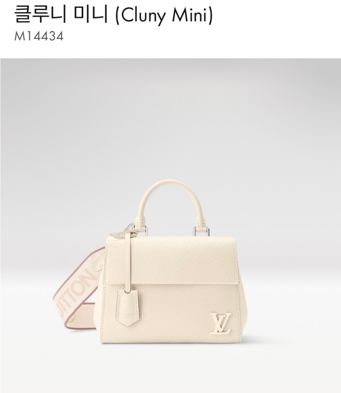 LV 2026 SS  체인 램스킨 골드볼 베니티백 M14435 클루니 미니 여성 가방 커스텀급