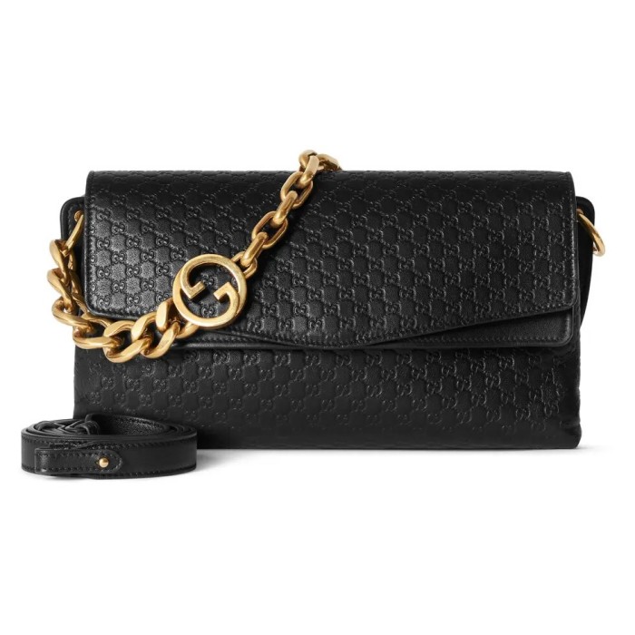 GUCCI 2026 SS 구찌 체인 램스킨 골드메탈 미니 857622 블랙 여성 가방 커스텀급