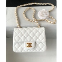 CHANEL 2026 SS 샤넬 체인 램스킨 골드메탈 미니 플랩백 Mini 블랙 여성 가방 커스텀급